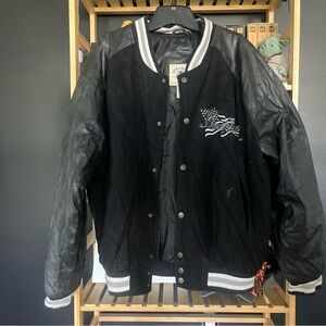 Vintage Steve & Barry’s America Flag Varsity Jacket size medium